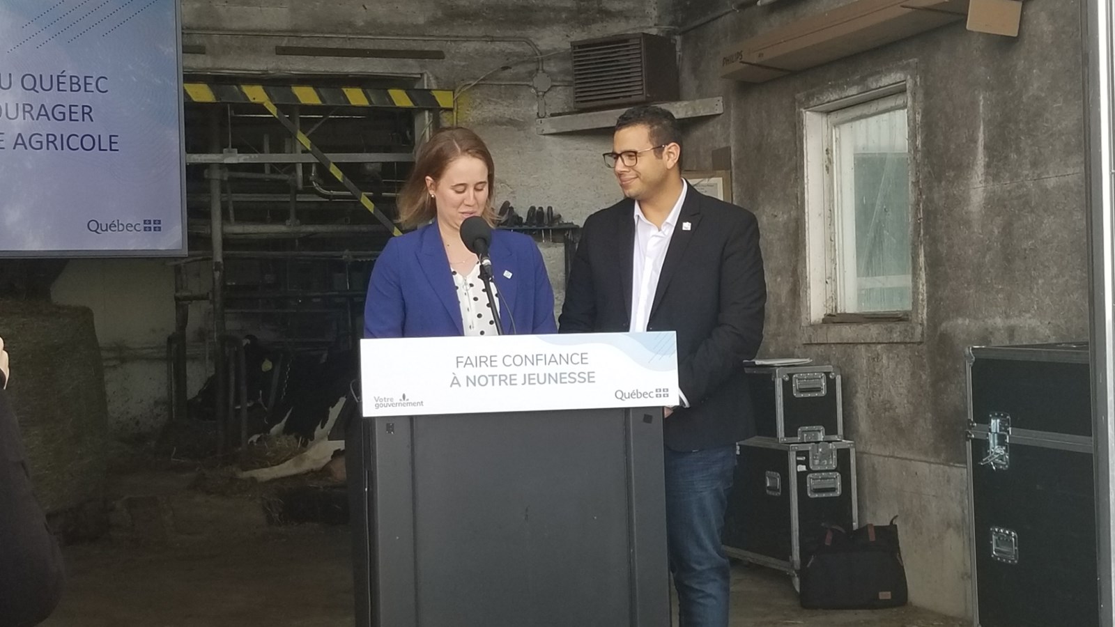 Julie Bissonnette à titre de présidente de la FRAQ était heureuse de cette aide.