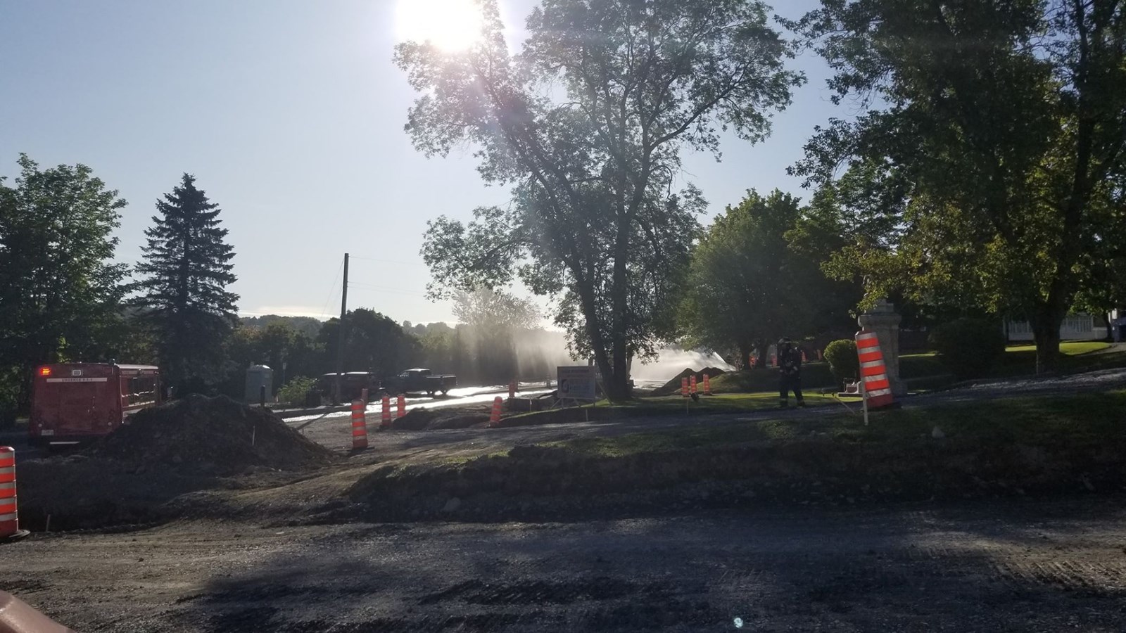 Fuite de gaz dans le secteur de place de l'Église à Saint-Georges