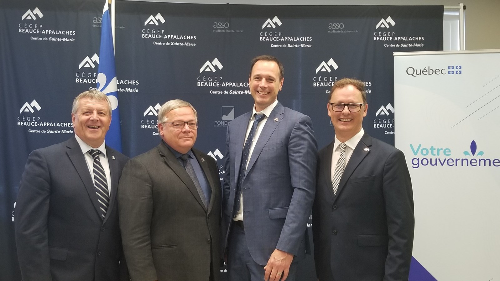Gaétan Vachon, Luc Provençal, Jean-François Roberge et Pierre Leblanc