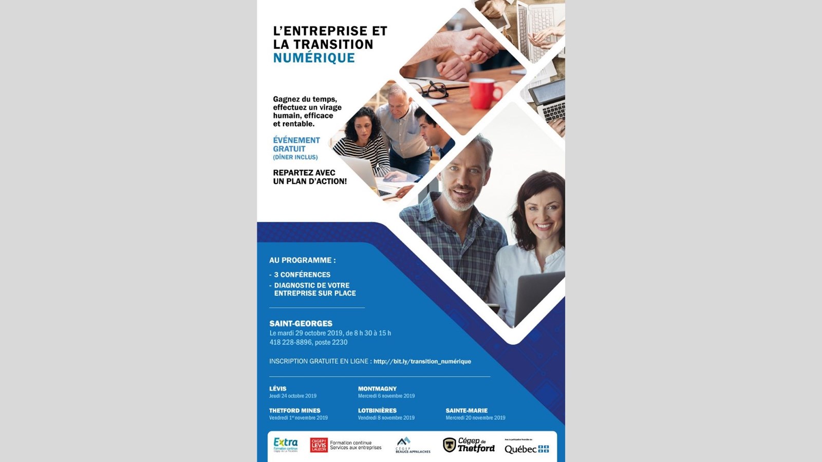 L’entreprise et la transition numérique – Activités par les cégeps de Chaudière-Appalaches