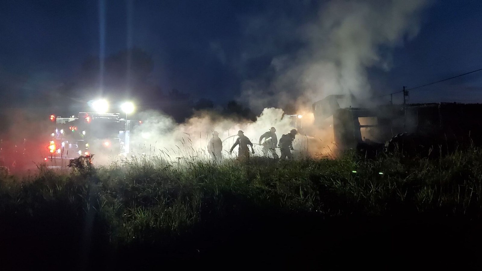 Un tracteur a été la proie d'un incendie à Saint-Georges