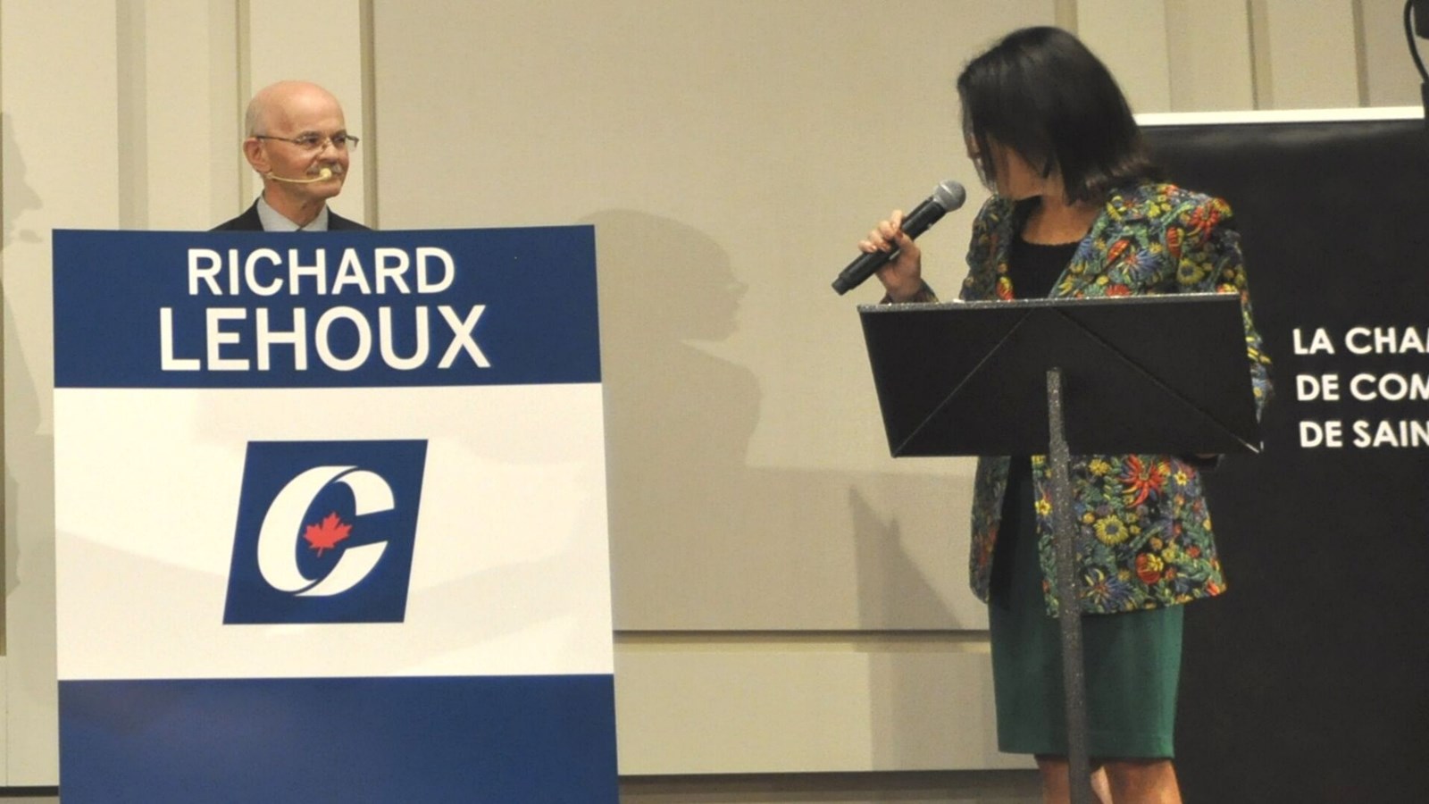 Le candidat conservateur, Richard Lehoux, avait été piqué par la question de la gestion de l'offre.