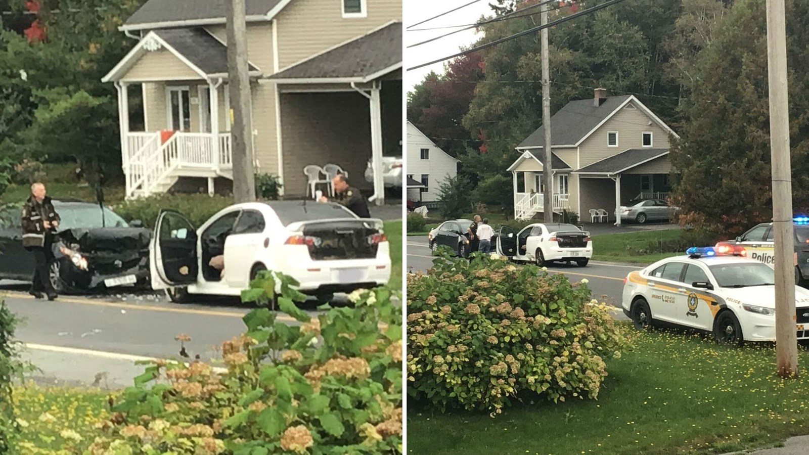 Une collision sur la 175e Rue à Saint-Georges