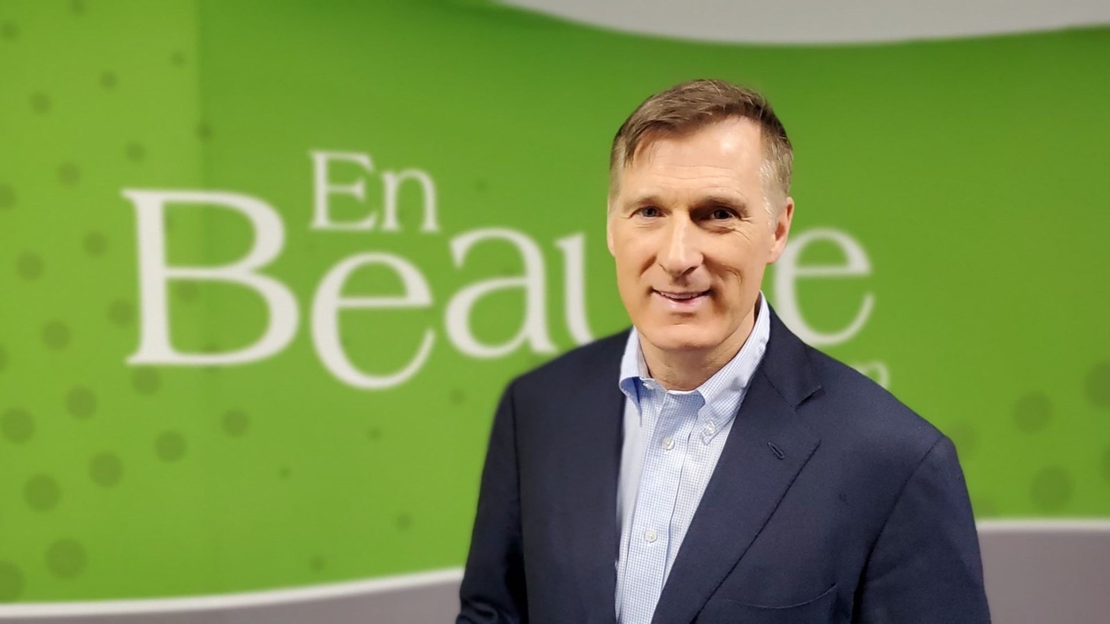 Le chef et candidat du Parti populaire du Canada, Maxime Bernier