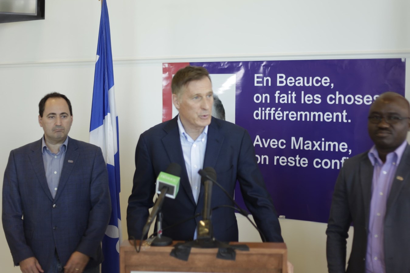 Le chef du Parti Populaire, Maxime Bernier.