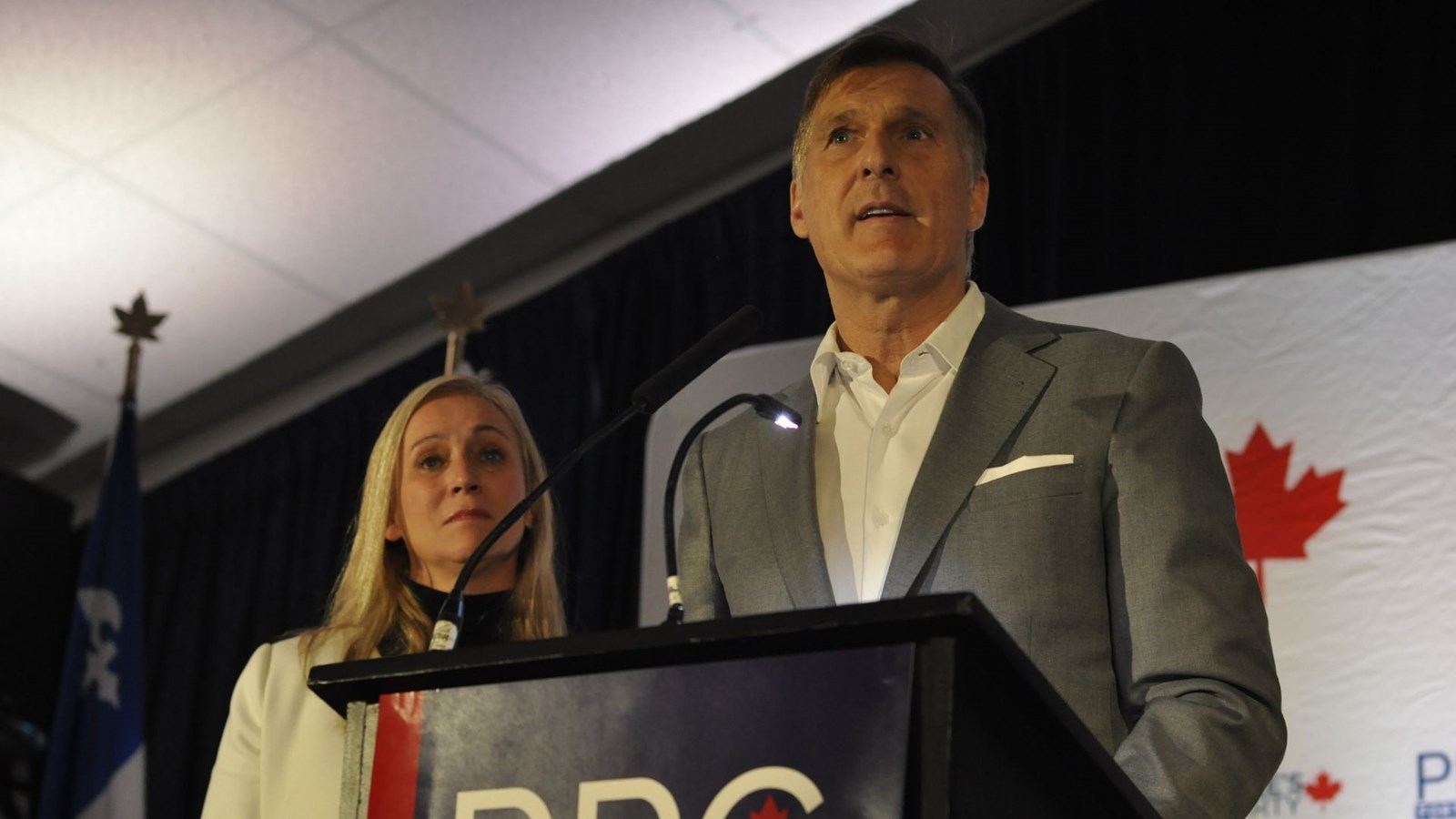 Le chef du Parti populaire du Canada, Maxime Bernier était fortement ébranlé.