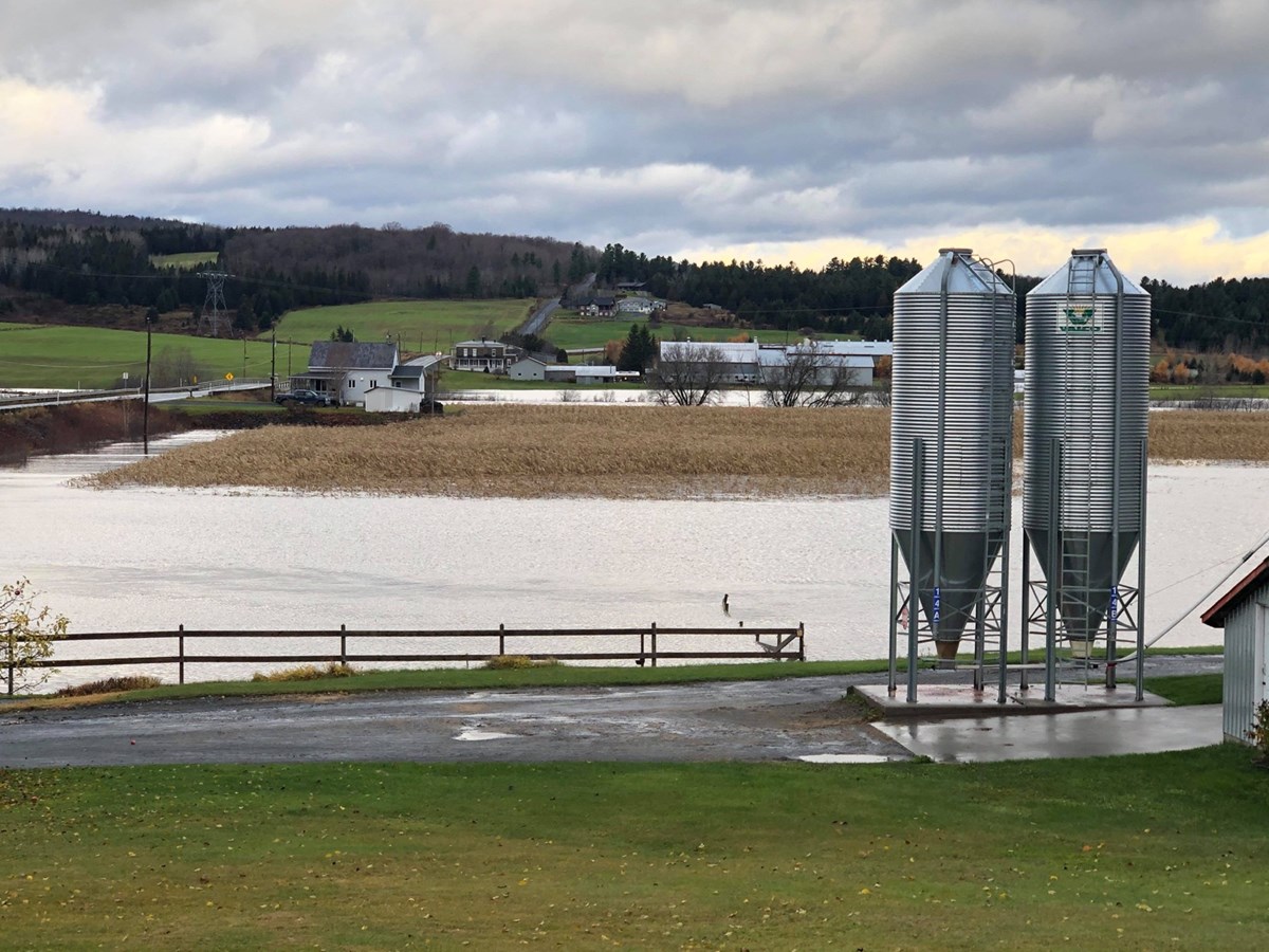 Ponceaux endommagés et inondations mineures à Notre-Dame-des-Pins