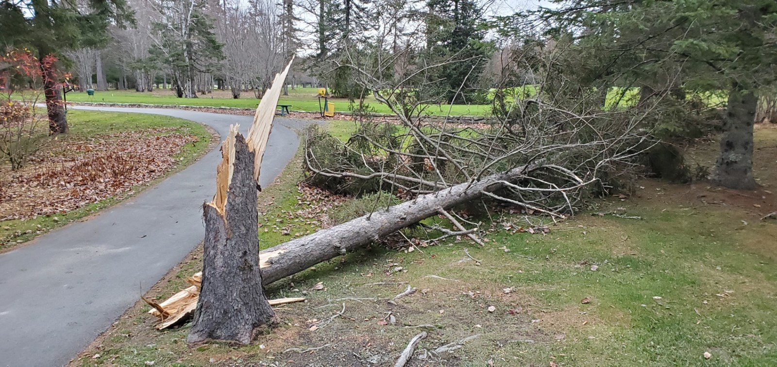 Photo-reportage : les dégâts au Club de golf Saint-Georges