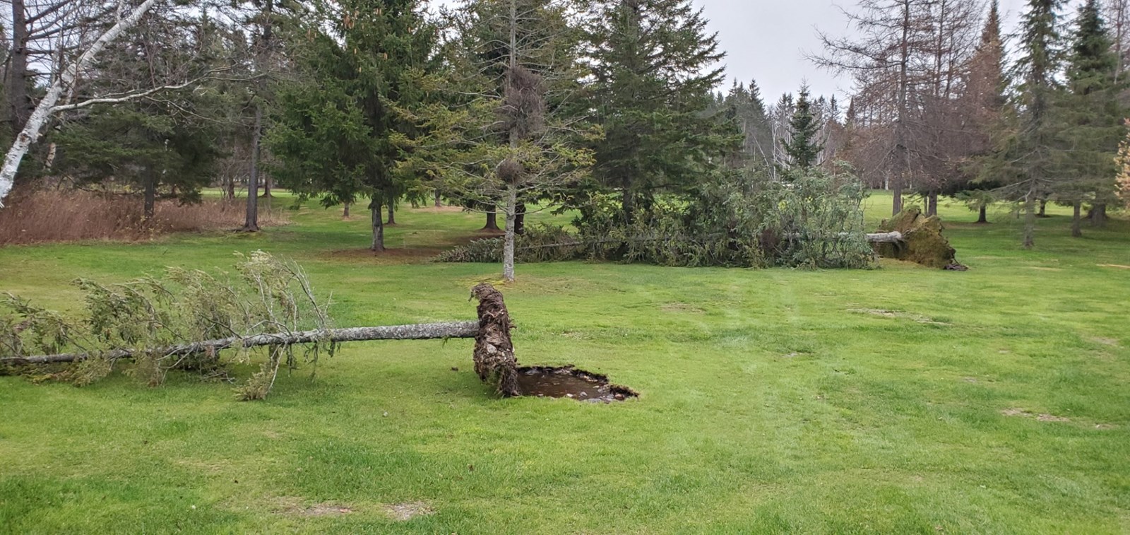 Photo-reportage : les dégâts au Club de golf Saint-Georges