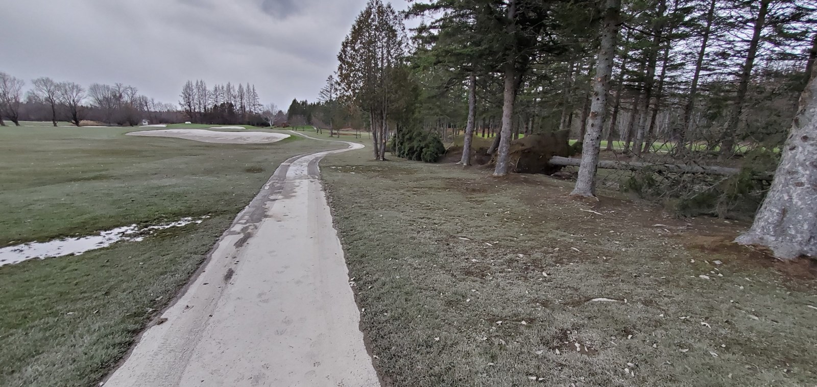 Photo-reportage : les dégâts au Club de golf Saint-Georges