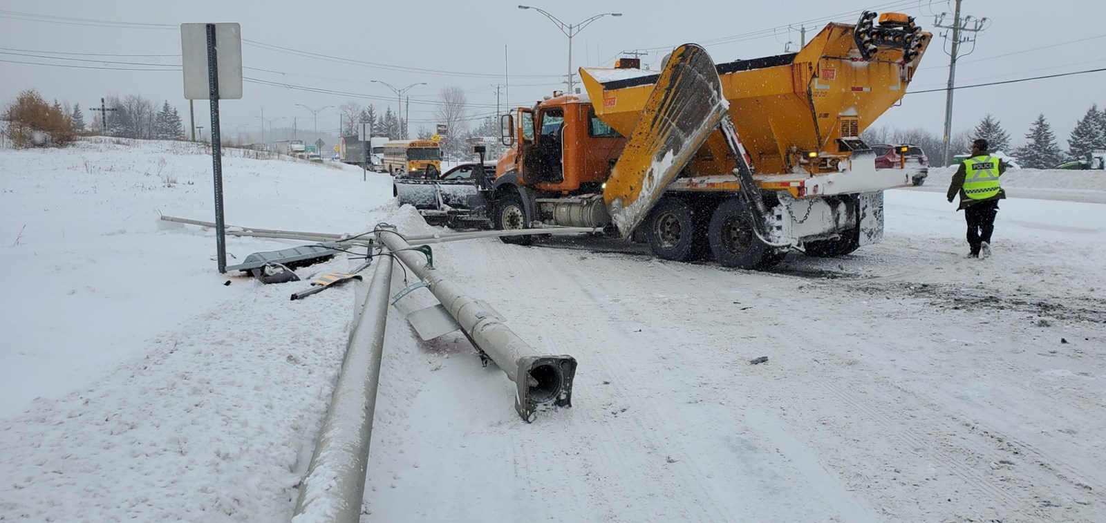 Accident au coin de la 127e Rue et de la route 204