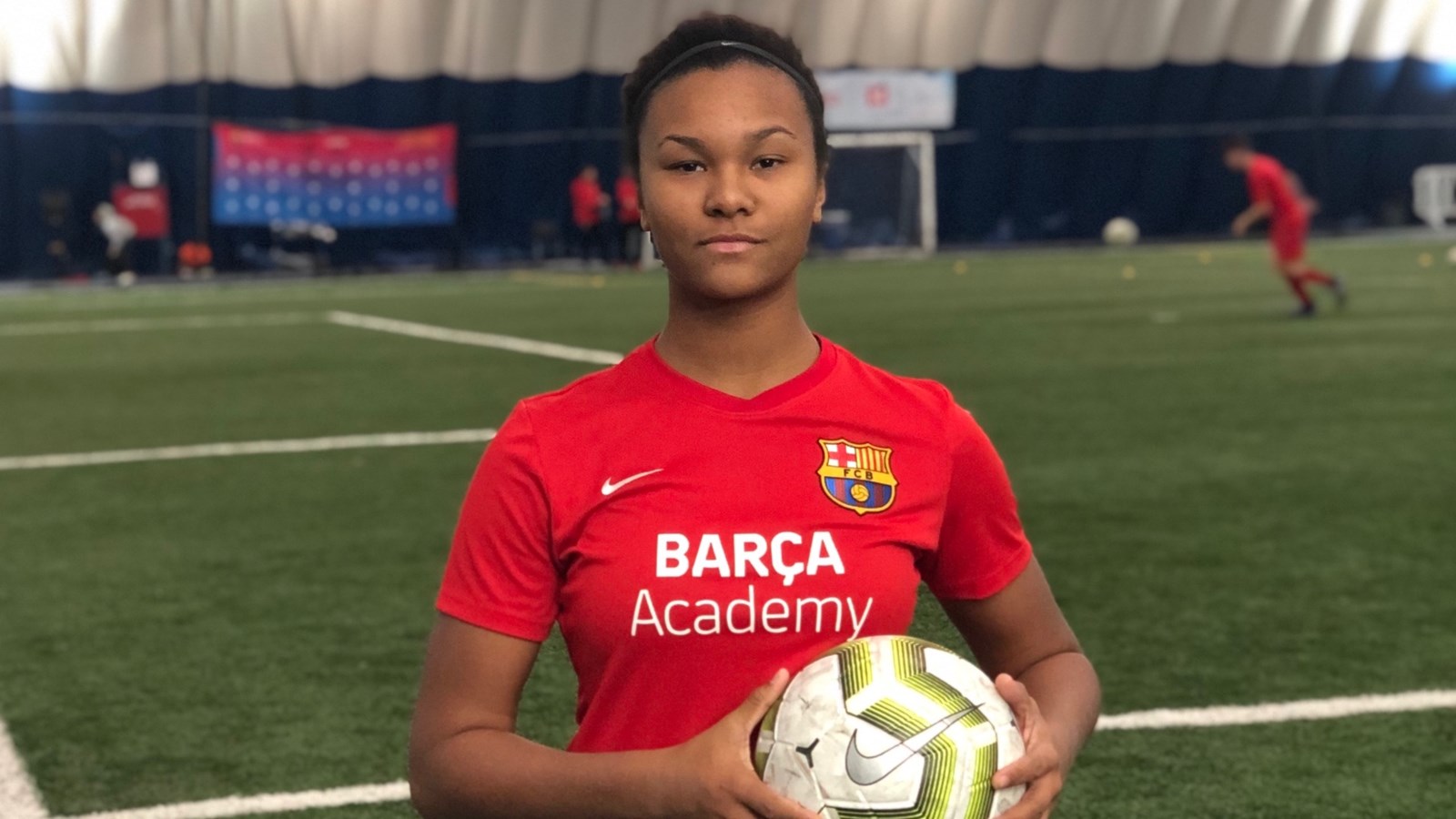 Angelica Labelle souhaite devenir une joueuse de soccer professionnelle.