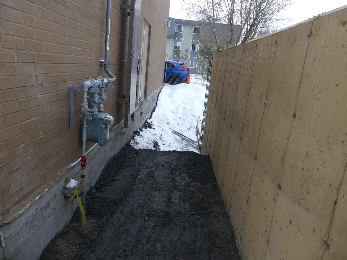 L'emmurement du Tim Hortons de Beauceville est commencé