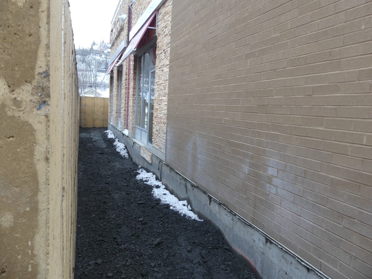 L'emmurement du Tim Hortons de Beauceville est commencé