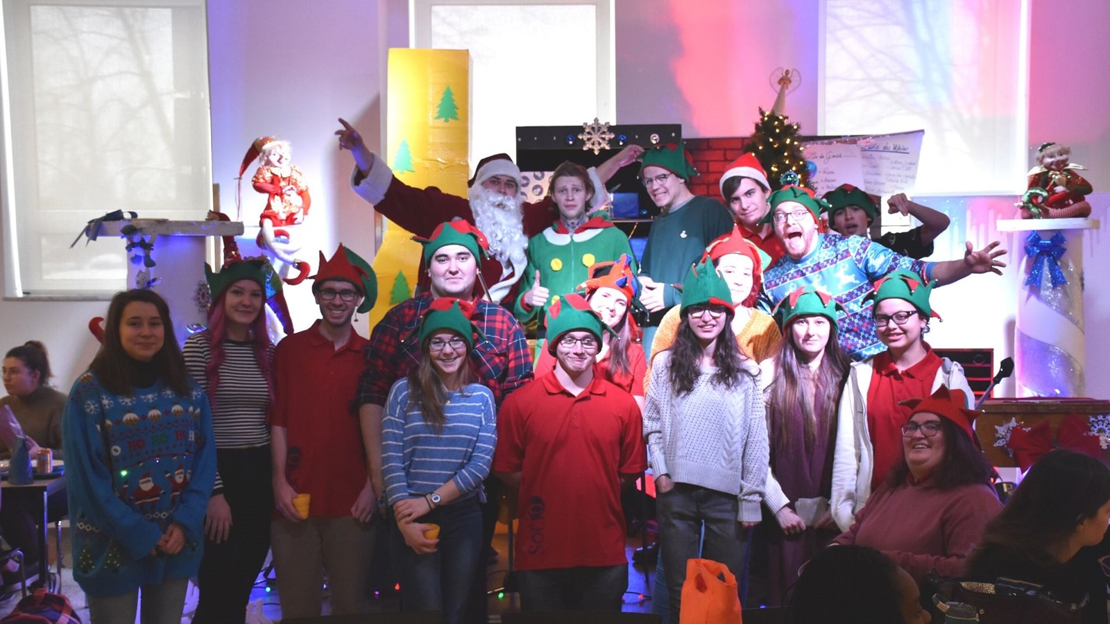 Les membres organisateurs du Bingo de Noël