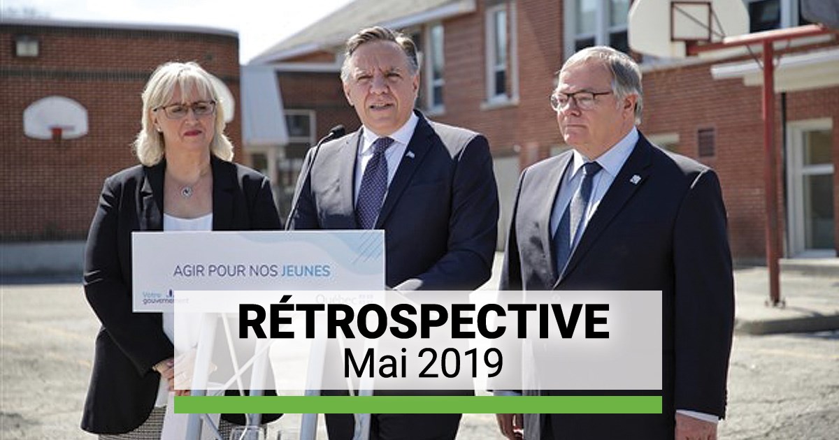 Le premier ministre du Québec, François Legault est venu à Scott annoncer la construction d'une nouvelle école.