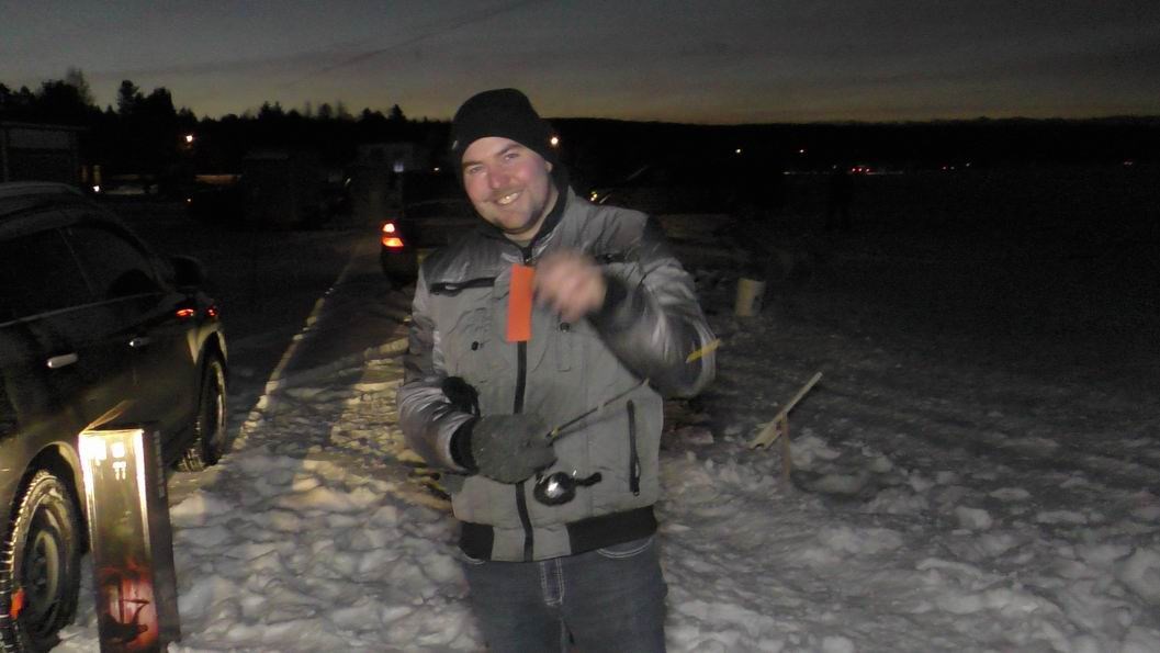 Normand DeLessard présente la pêche blanche à Sainte-Aurélie 2020