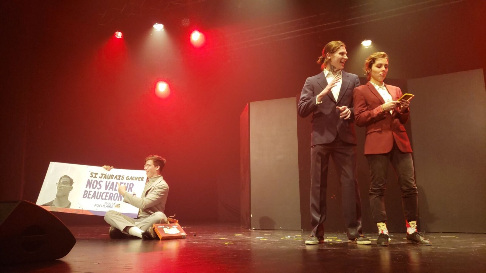Marie Boucher, Déreck Boudreault-Drouin, Kelly-Anne Bouffard, Léonie Champagne, Gabriel Côté, Jordan Côté, Olivier Fortier et Gabrielle Mathieu 