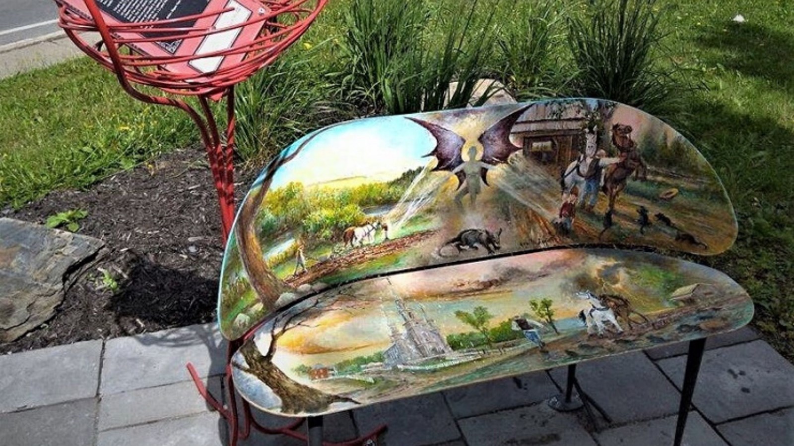 Banc de légende de Saint-Victor.
