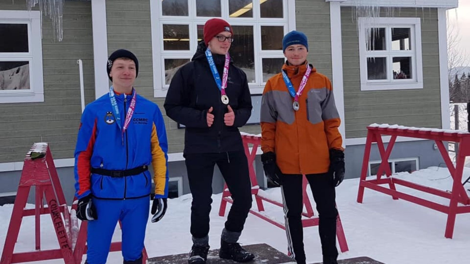 Léo Gagné,première place et Sébastien Larivière-Tardif, deuxième place