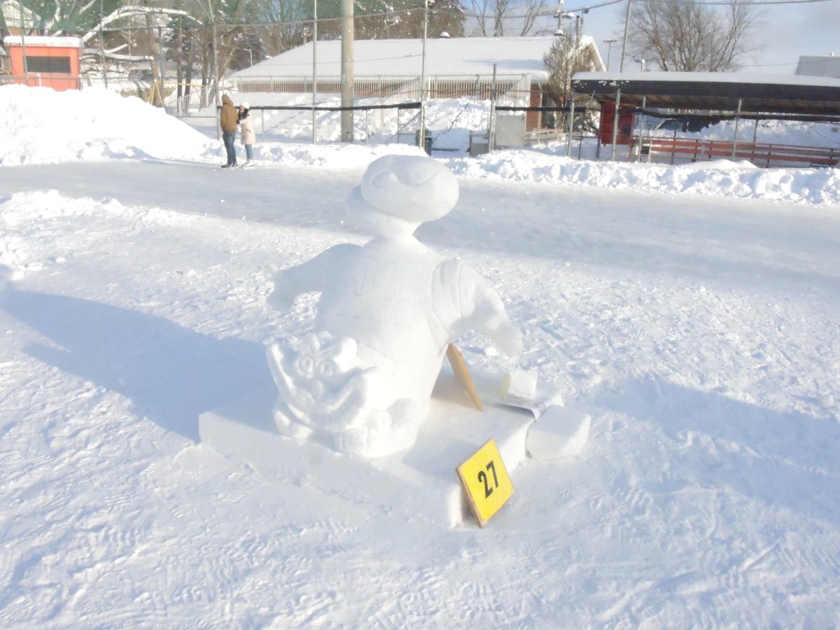 Le froid glacial n'a pas eu raison de l'élan créatif des sculpteurs