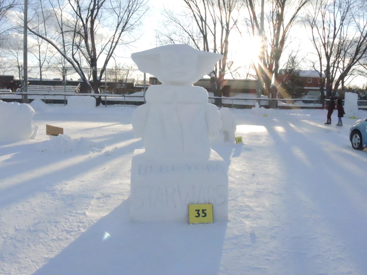 Le froid glacial n'a pas eu raison de l'élan créatif des sculpteurs