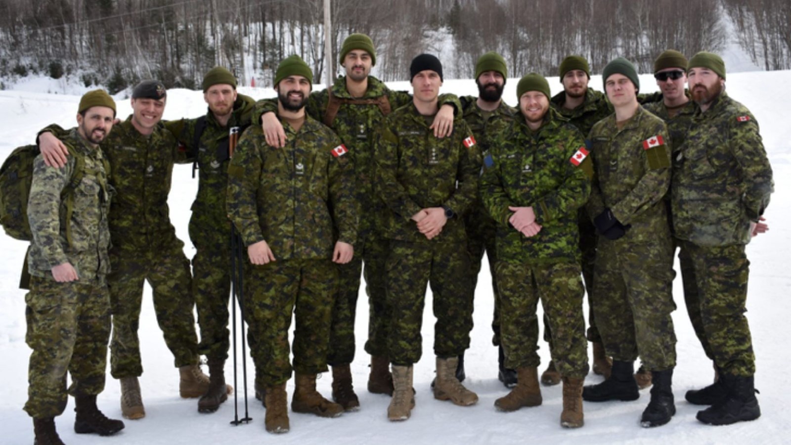 Les participants du Défi ICEMAN 2020 des trois équipes du Régiment de la Chaudière