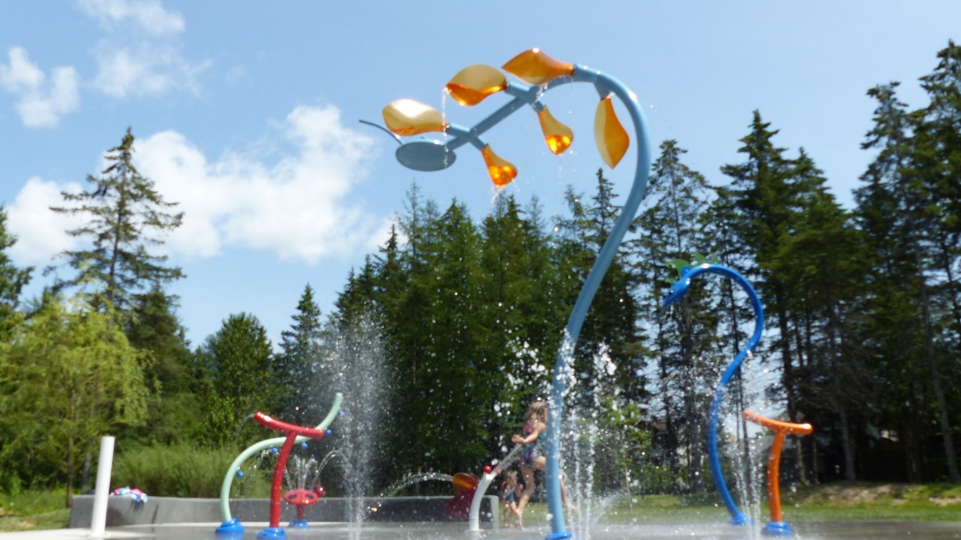 Jeux d'eau du parc Poulin 