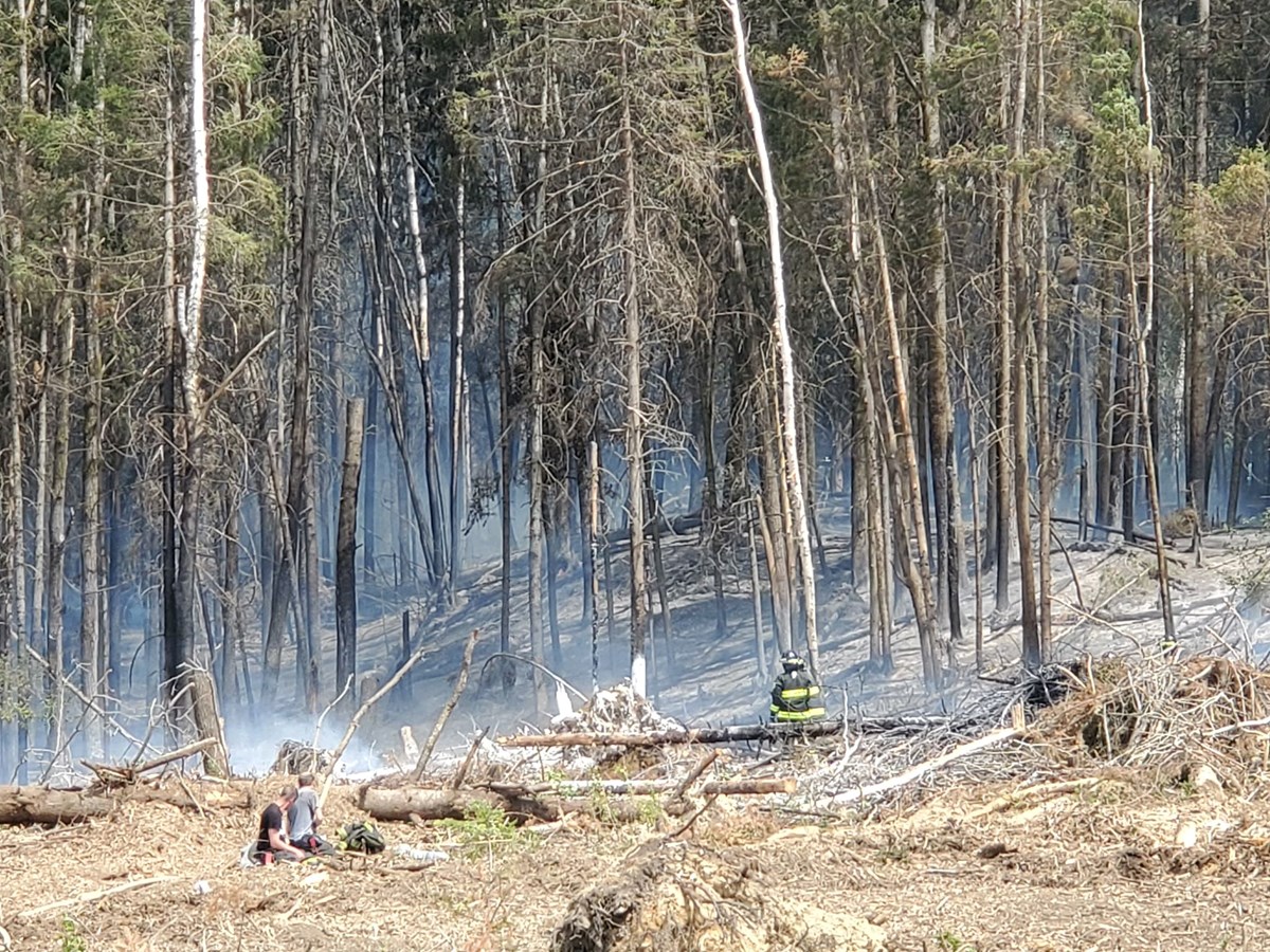 Dernière heure: feu de forêt dans le secteur de Jersey Mills