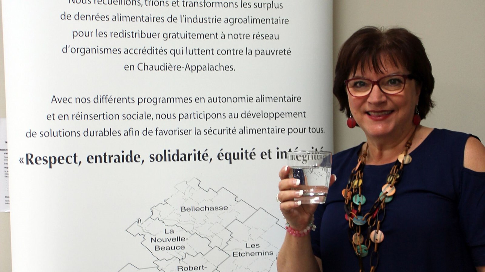 Nicole Jaques, présidente de Moisson Beauce. 