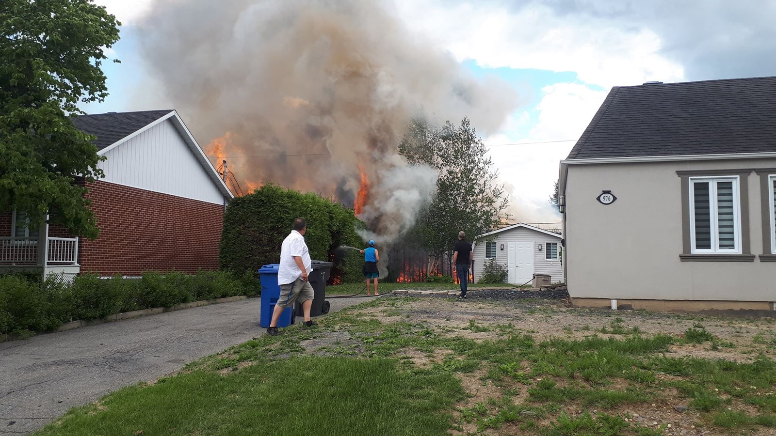Feu en cours à Saint-Georges 