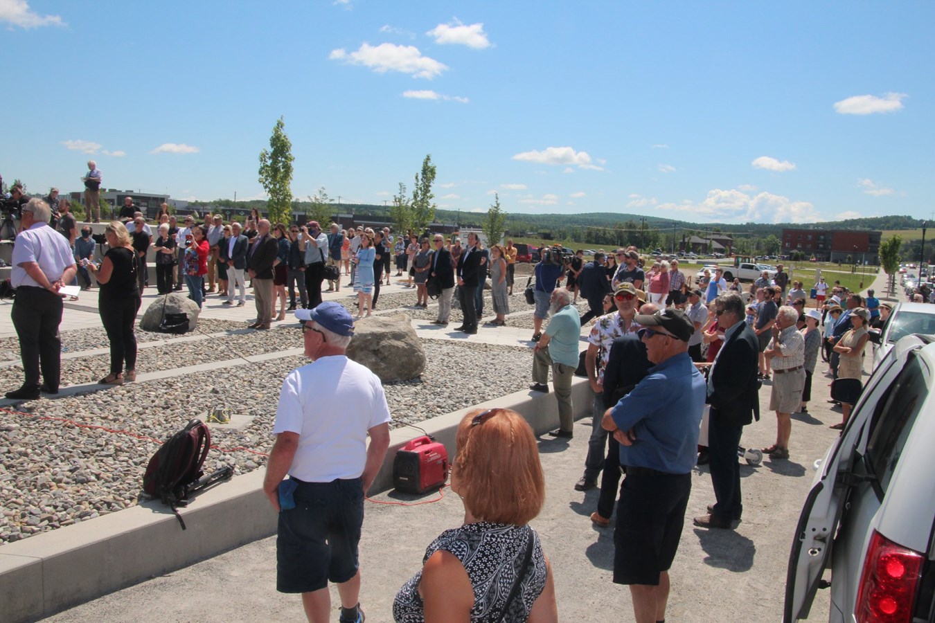 Inauguration de l'espace mémoire à Lac-Mégantic