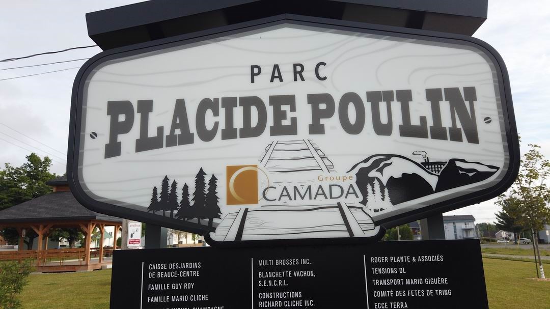 Normand DeLessard présente le Parc Placide-Poulin de Tring-Jonction