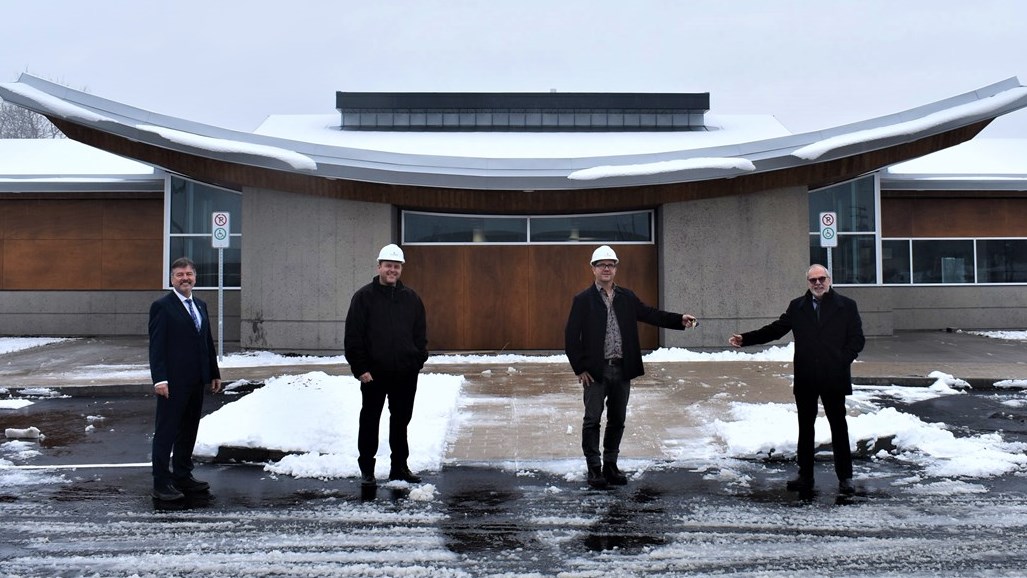 Claude Poulin, Steeve et Éric Groleau et Claude Morin 