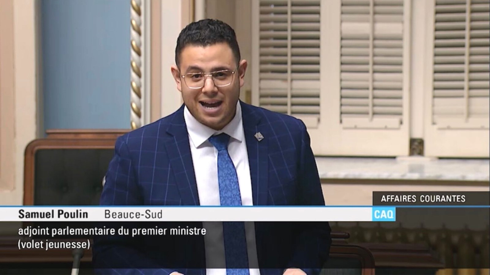 Antony Auclair honoré à l’Assemblée nationale du Québec
