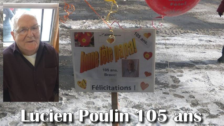 Normand DeLessard présente les 105 ans de Lucien Poulin en 2021