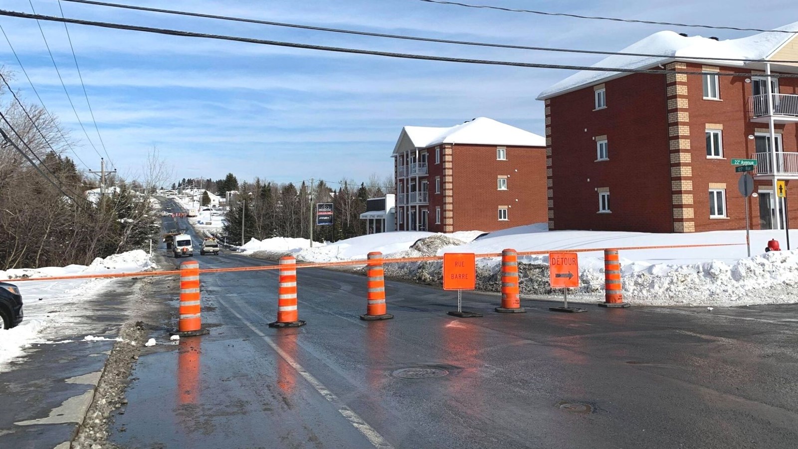 La circulation est perturbée sur la 127e rue à Saint-Georges
