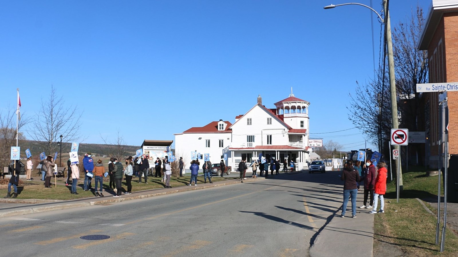 Les enseignants manifestent en Beauce-Etchemin