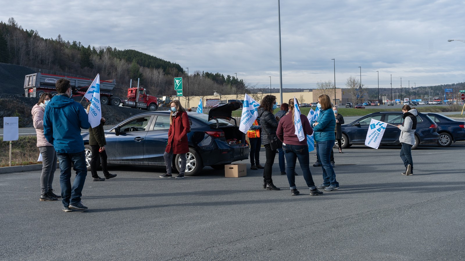 Les professionnels de l'éducation manifestent à Saint-Georges