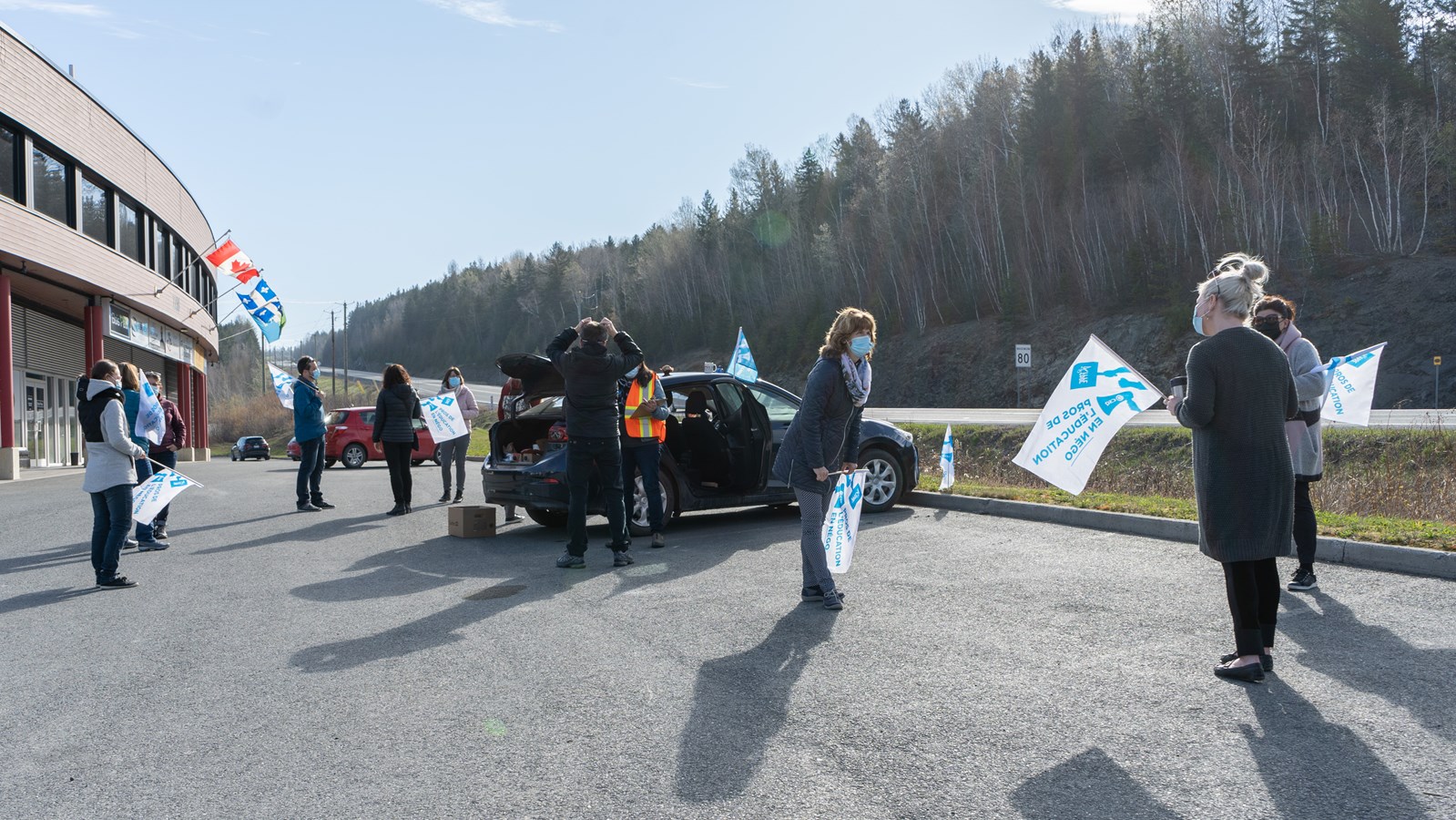 Les professionnels de l'éducation manifestent à Saint-Georges