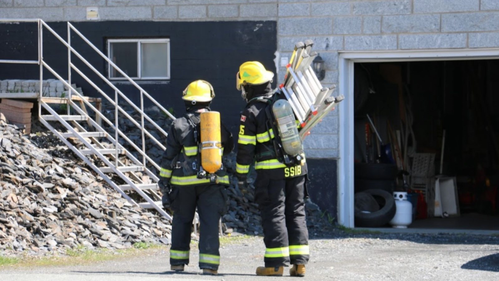 Feu de cheminée dans une résidence à Beauceville