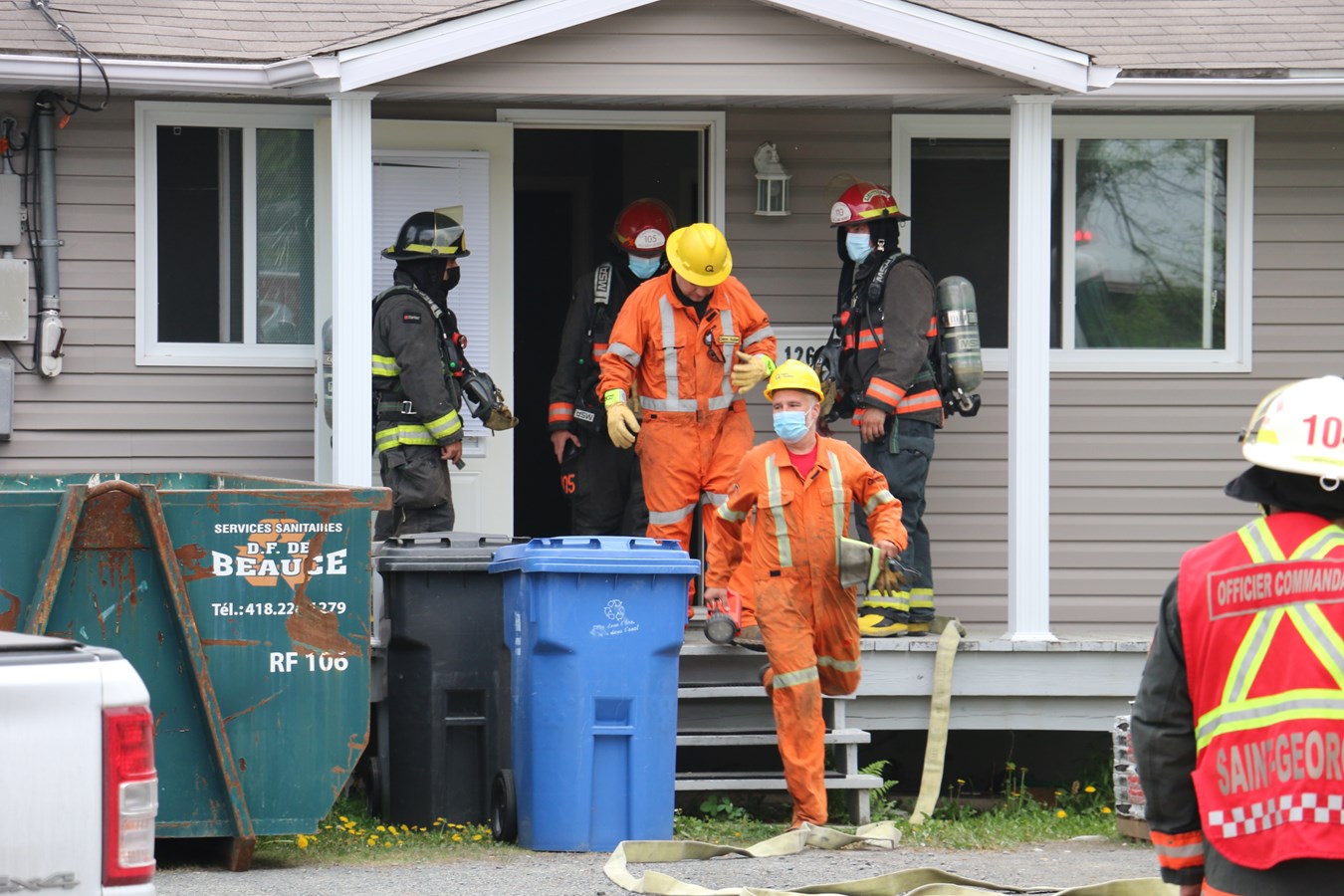 Incendie à Saint-Georges : une entrée électrique en cause