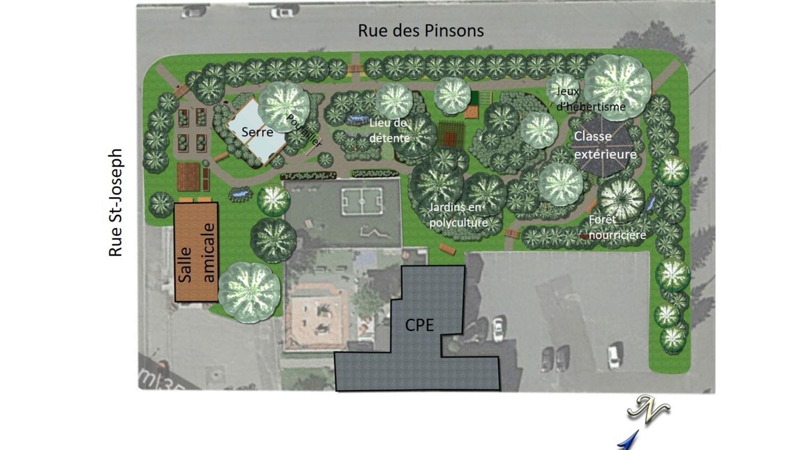Jardin nourricier à Saint-Isidore