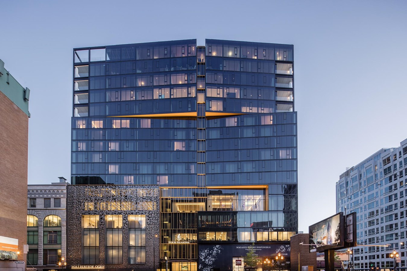 Hôtel et résidences privées Four Seasons Montréal.