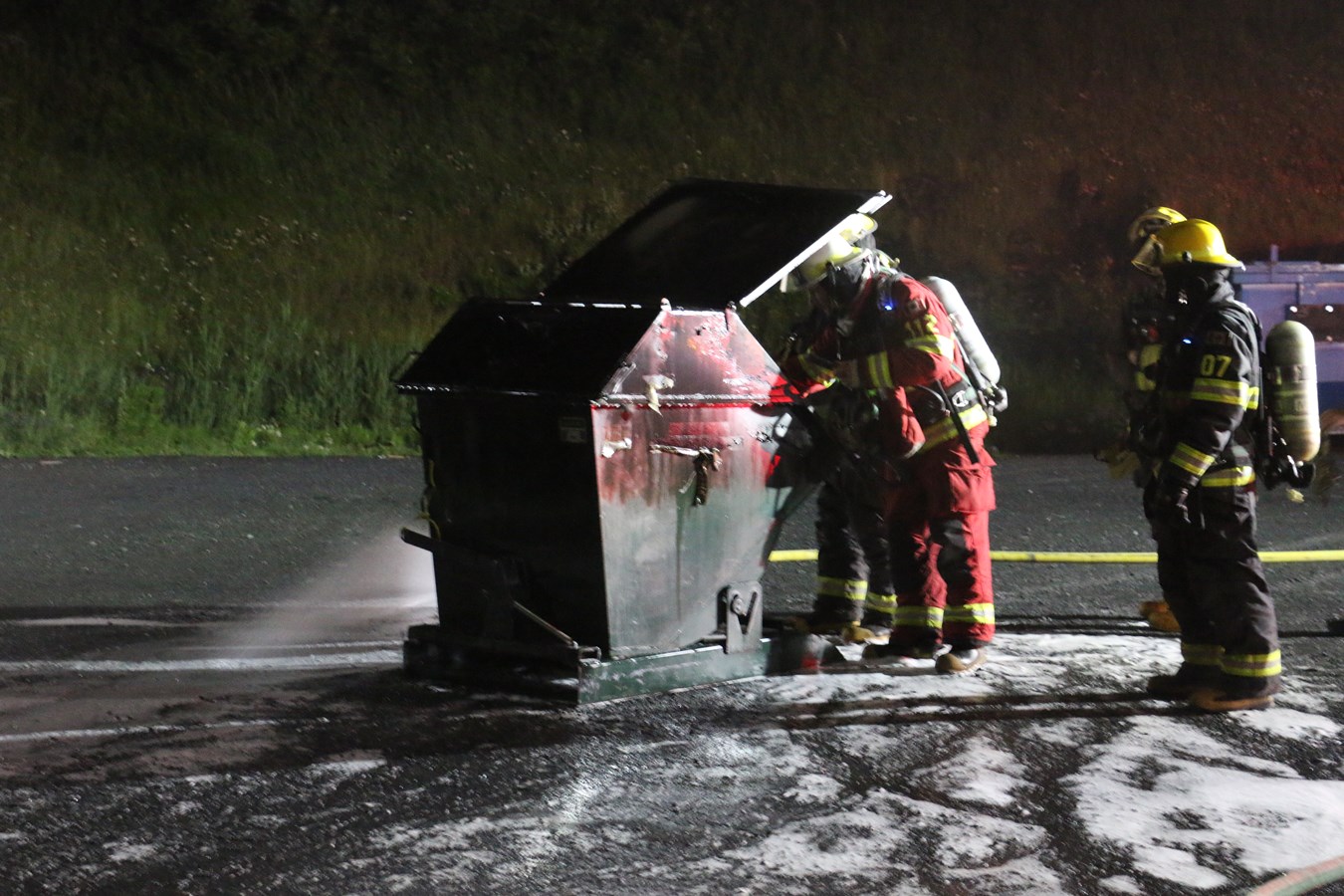 Début d'incendie chez Imprimerie Interglobe dans la nuit