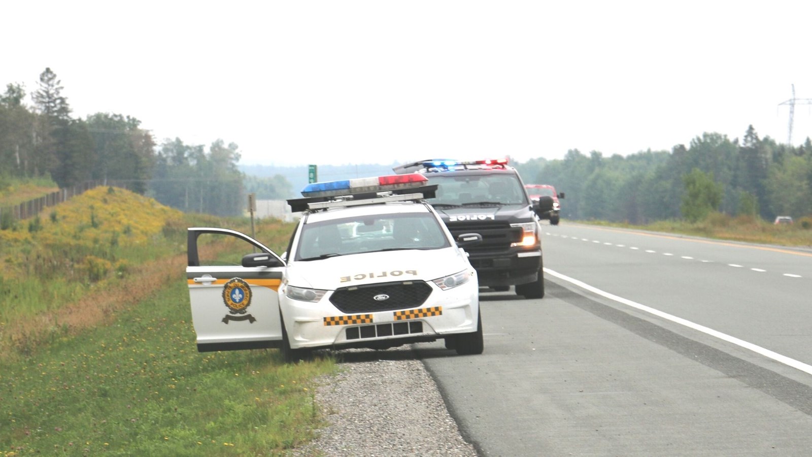 La policière blessée par balle sur l'Autoroute 73 est hors de danger