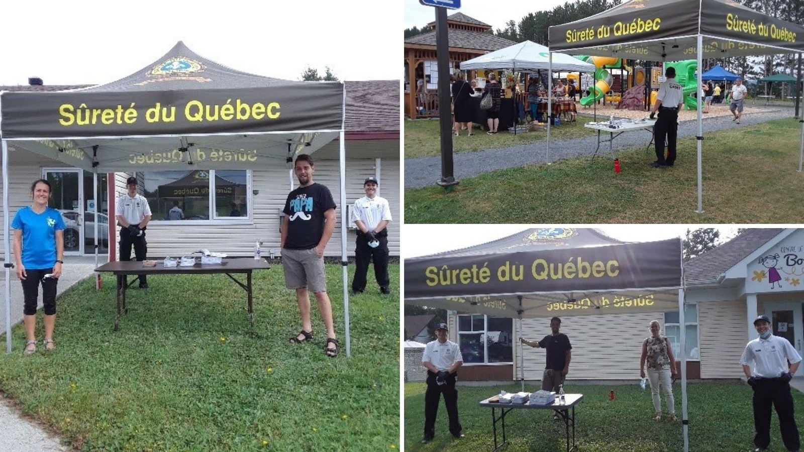 Les cadets William Fortier et Jean-Sébastien Drouin et leurs partenaires