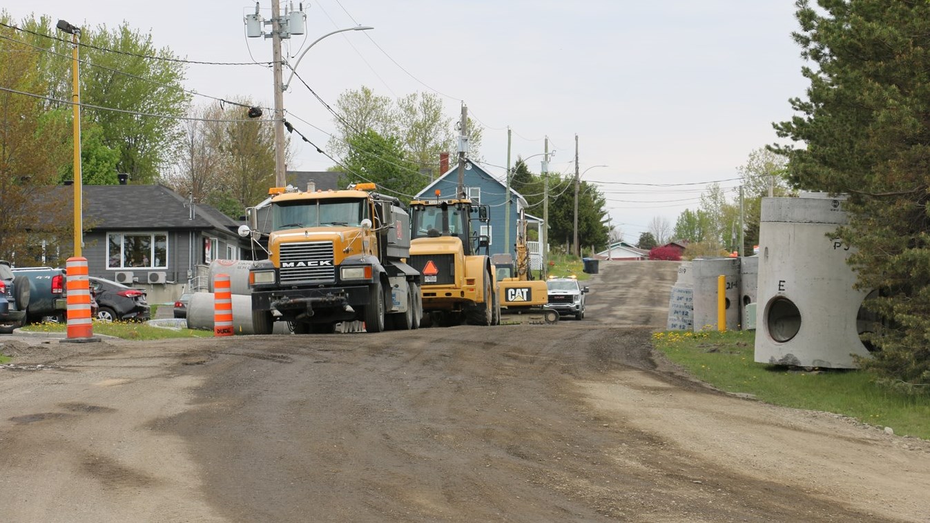 Travaux de pavage sur le Rang 2 jusqu'au 10 septembre