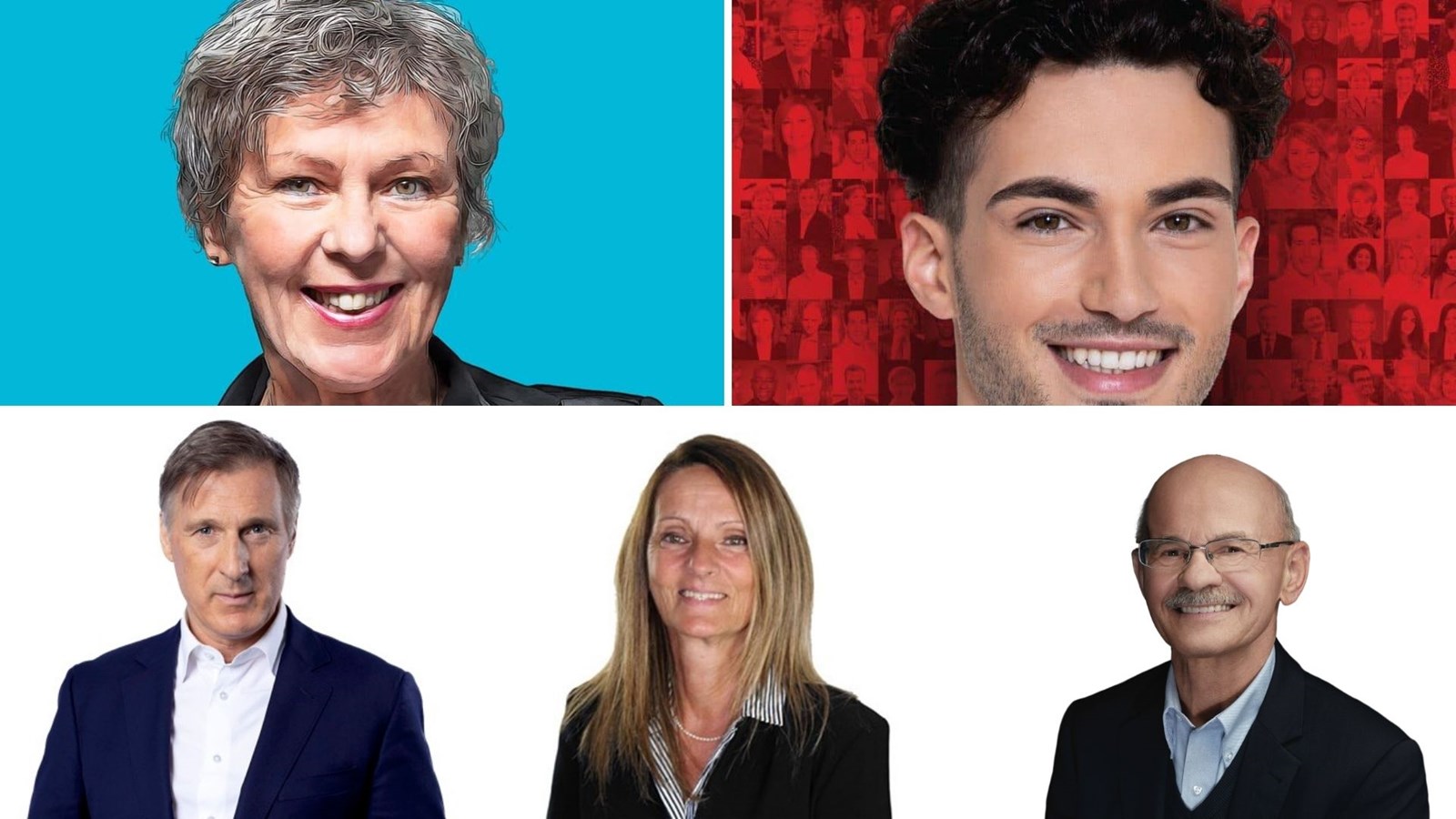 Solange Thibodeau, Philippe-Alexandre Langlois, Maxime Bernier, Chantale Giguère et Richard Lehoux