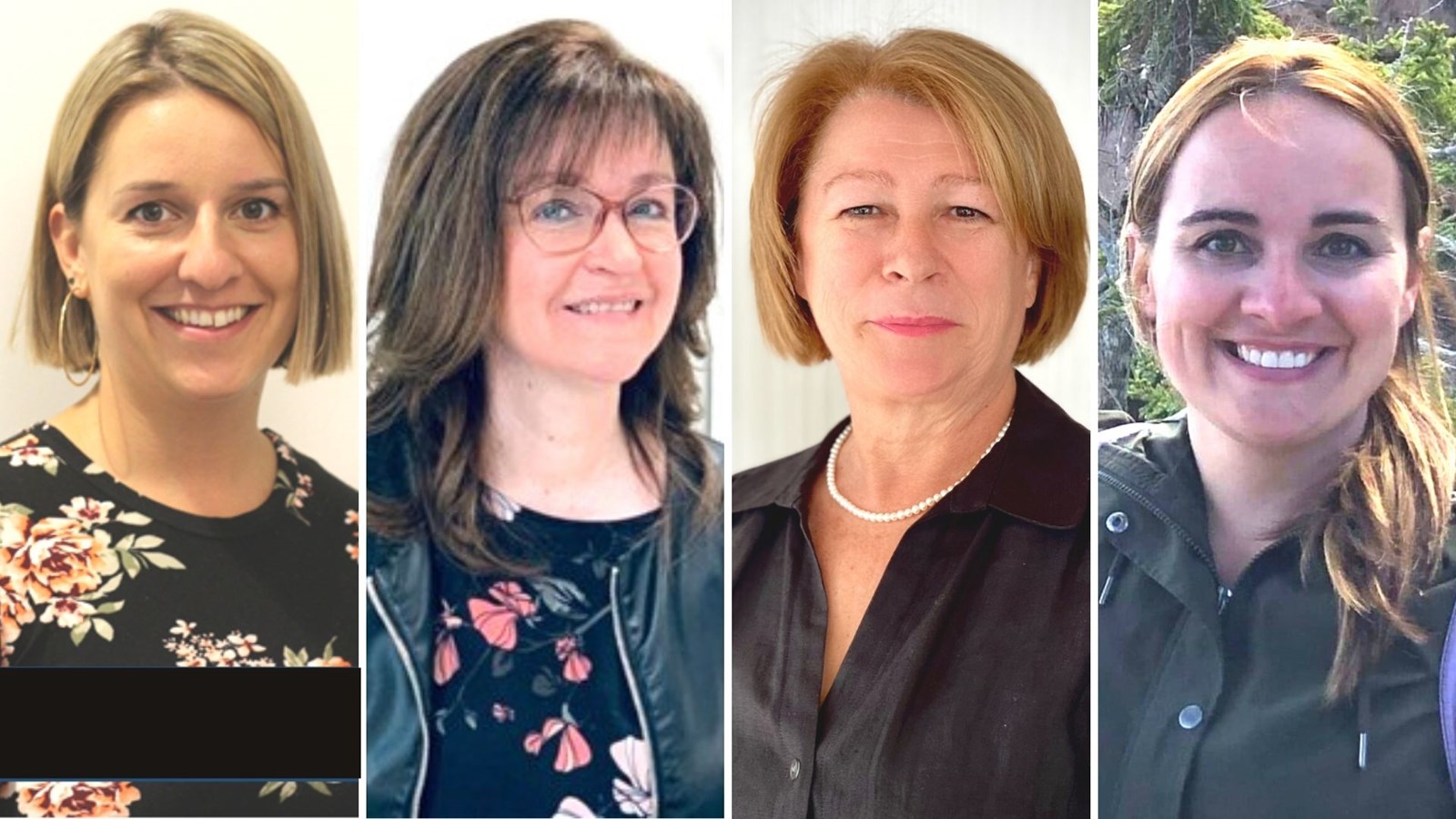 Vanessa Roy (La Guadeloupe) — Carole Santerre (Saints-Anges) — Micheline Grenier (Saint-Frédéric) — Patricia Drouin (Vallée-Jonction)